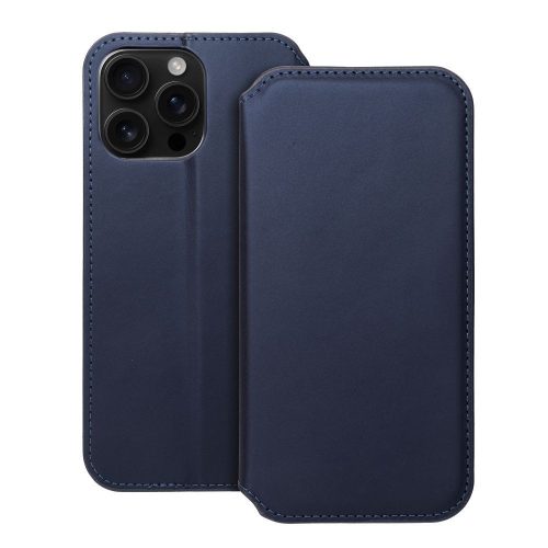 DUAL POCKET könyvtok IPHONE 16 Pro Max-hoz, tengerészkék