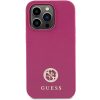 GUESS tok IPHONE 15 Pro-hoz GUHCP15LPS4DGPP (Strass Metal Logo) rózsaszín