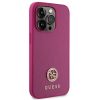GUESS tok IPHONE 15 Pro-hoz GUHCP15LPS4DGPP (Strass Metal Logo) rózsaszín