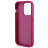 GUESS tok IPHONE 15 Pro-hoz GUHCP15LPS4DGPP (Strass Metal Logo) rózsaszín