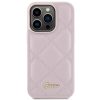 GUESS tok IPHONE 15 Pro GUHCP15LPSQSQSP (Quilted Metal Logo) rózsaszín