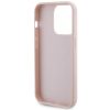 GUESS tok IPHONE 15 Pro GUHCP15LPSQSQSP (Quilted Metal Logo) rózsaszín