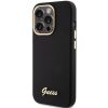 GUESS tok IPHONE 15 Pro-hoz GUHCP15LSMBSLK (Szilikon Script Fém Logó & Keret) fekete