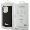 GUESS tok IPHONE 15 Pro-hoz GUHCP15LSMBSLK (Szilikon Script Fém Logó & Keret) fekete