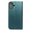 SMART MAGNETO könyvtok IPHONE 16 Plus készülékhez, sötétzöld