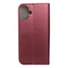 SMART MAGNETO könyvtok IPHONE 16 Plus készülékhez burgundi
