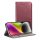 SMART MAGNETO könyvtok IPHONE 16 Pro-hoz burgundy színben