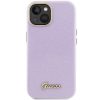GUESS tok IPHONE 13 / 14 / 15 készülékekhez GUHCP15SPGMCSL (Glitter Glossy Script) lila