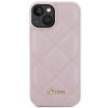 GUESS case for IPHONE 13 / 14 / 15 GUHCP15SPSQSQSP (Quilted Metal Logo) pink