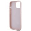 GUESS case for IPHONE 13 / 14 / 15 GUHCP15SPSQSQSP (Quilted Metal Logo) pink