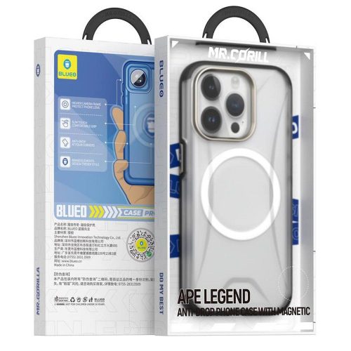 kékO APE Legend Cseppálló Telefontok - Apple iPhone 15 Pro Max fekete