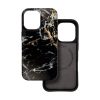 CELL F-PROTECT Mirage, katonai ejtési teszten átesett tok MagSafe kompatibilitással IPHONE 16-hoz fekete márvány