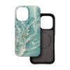 CELL F-PROTECT Mirage, katonai ütésállósági teszten átesett tok kompatibilis a MagSafe-fel IPHONE 16-hoz zöld márvány