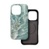 CELL F-PROTECT Mirage, katonai ejtésteszttel ellenőrzött tok, MagSafe kompatibilis IPHONE 16 PRO-hoz, zöld márvány