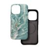 CELL F-PROTECT Mirage, katonai eséstesztekkel ellenőrzött tok, kompatibilis a MagSafe funkcióval IPHONE 16 PRO MAX-hoz, zöld márvány