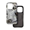 CELL F-PROTECT Mirage, katonai ejtésteszten átesett tok, kompatibilis a MagSafe-fel az IPHONE 16 PRO-hoz, ezüst köd színben