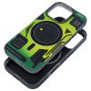 CELL F-PROTECT Levels Dual Layer 4D technológiával, Military Drop-Test kompatibilis a MagSafe-fel az IPHONE 16 PRO MAX-hoz, cyber zöld