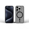 CELL F-PROTECT szintek dupla rétegű 4D technológiával, katonai csepp-tesztnek megfelelő, MagSafe kompatibilis az IPHONE 16 PLUS számára, füstszürke fekete