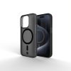 CELL F-PROTECT szintek dupla rétegű 4D technológiával, katonai csepp-tesztnek megfelelő, MagSafe kompatibilis az IPHONE 16 PLUS számára, füstszürke fekete