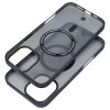 CELL F-PROTECT szintek dupla rétegű 4D technológiával, katonai csepp-tesztnek megfelelő, MagSafe kompatibilis az IPHONE 16 PLUS számára, füstszürke fekete