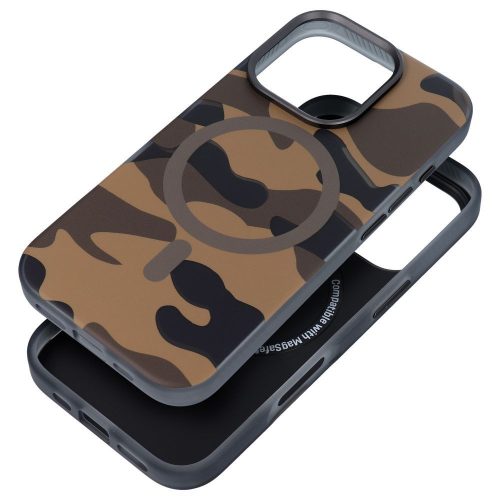 CELL F-PROTECT Szintek Dual Layer 4D technológiával, Katonai ejtésteszt kompatibilis MagSafe-lel IPHONE 16 desert camo-hoz