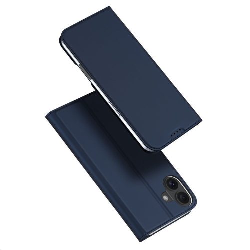 DUX DUCIS pénztárca tok SKIN PRO IPHONE 16-hoz kék