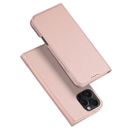 DUX DUCIS pénztárca tok SKIN PRO IPHONE 16 Pro-hoz rózsaszín