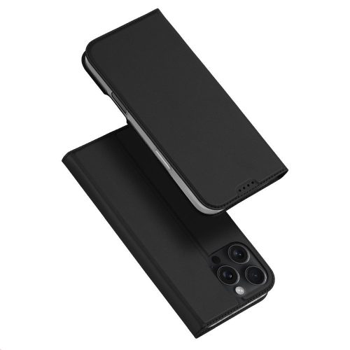 DUX DUCIS pénztárca Tok SKIN PRO  IPHONE 16 Pro Max fekete