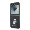KARL LAGERFELD tok SAMSUNG Z Flip 6 készülékhez KLHCZF6SAPKCNPK (HC Saffiano KC Metal Pin) fekete