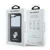 KARL LAGERFELD tok SAMSUNG Z Flip 6 készülékhez KLHCZF6SAPKCNPK (HC Saffiano KC Metal Pin) fekete