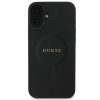GUESS tok IPHONE 16 Plus-hoz, kompatibilis a MagSafe-fel GUHMP16MPSAHMCK (PU Saffiano Classic Logo) fekete