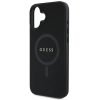 GUESS tok IPHONE 16 Plus-hoz, kompatibilis a MagSafe-fel GUHMP16MPSAHMCK (PU Saffiano Classic Logo) fekete
