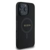 GUESS tok IPHONE 16 Pro Max készülékhez, kompatibilis a MagSafe GUHMP16XPSAHMCK (PU Saffiano Classic Logo) fekete színben