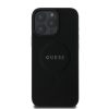 GUESS tok IPHONE 16 Pro Max készülékhez, kompatibilis a MagSafe GUHMP16XPSAHMCK (PU Saffiano Classic Logo) fekete színben