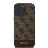 GUESS case for IPHONE 16 Pro Max GUHCP16XG4GLBR (PC/TPU 4G PU Bottom Stripe) brown
