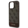 GUESS case for IPHONE 16 Pro Max GUHCP16XG4GLBR (PC/TPU 4G PU Bottom Stripe) brown