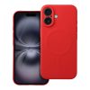 SILICONE MAG COVER tok kompatibilis MagSafe-fel IPHONE 16-hoz, piros