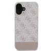 GUESS tok IPHONE 16 Plus-hoz GUHCP16MG4GLPI (4G PU alul csíkos) rózsaszín