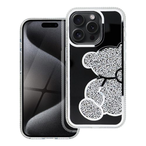 TEDDY BEAR tok IPHONE 13 MINI-hez ezüst színben