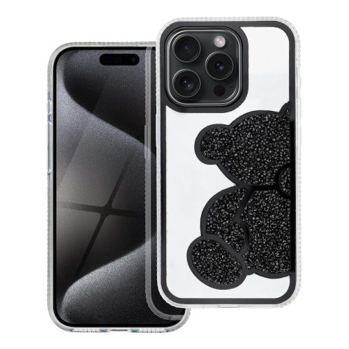 TEDDY BEAR tok IPHONE 12 MINI-hez fekete