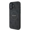 GUESS tok IPHONE 16 Plus-hoz kompatibilis a MagSafe-fel GUHMP16MG4GFRK (PU 4G Ring Classic Logo) fekete