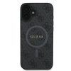 GUESS tok IPHONE 16 Plus-hoz kompatibilis a MagSafe-fel GUHMP16MG4GFRK (PU 4G Ring Classic Logo) fekete
