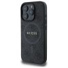 GUESS tok IPHONE 16 Pro Max-hoz, kompatibilis MagSafe-fel GUHMP16XG4GFRK (PU 4G Ring Classic Logo) fekete