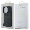 GUESS tok IPHONE 16 Pro Max-hoz, kompatibilis MagSafe-fel GUHMP16XG4GFRK (PU 4G Ring Classic Logo) fekete