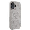 GUESS tok IPHONE 16 Plus-hoz, kompatibilis MagSafe-fel GUHMP16MG4GFRP (PU 4G Ring Classic Logo) rózsaszín