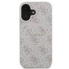 GUESS tok IPHONE 16 Plus-hoz, kompatibilis MagSafe-fel GUHMP16MG4GFRP (PU 4G Ring Classic Logo) rózsaszín