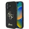 GUESS tok IPHONE 16 Plus GUHCP16MHG4SGK (Fixed Glitter Big 4G) fekete