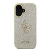 GUESS tok IPHONE 16-hoz GUHCP16SHG4SGD (Fixed Glitter Big 4G) arany