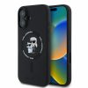 KARL LAGERFELD tok IPHONE 16-hoz, kompatibilis MagSafe-dal KLHMP16SSCMKCRHK (Szilikon KC Body Ring) fekete
