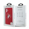 KARL LAGERFELD tok az IPHONE 16-hoz, MagSafe kompatibilis KLHMP16SSCMKCRHR (Szilikon KC Body Ring) piros